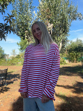 Afbeelding in Gallery-weergave laden, HOLLY LONGSLEEVE - Stripes red