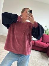 Afbeelding in Gallery-weergave laden, MARLEY SWEATER - Old pink/navy velvet
