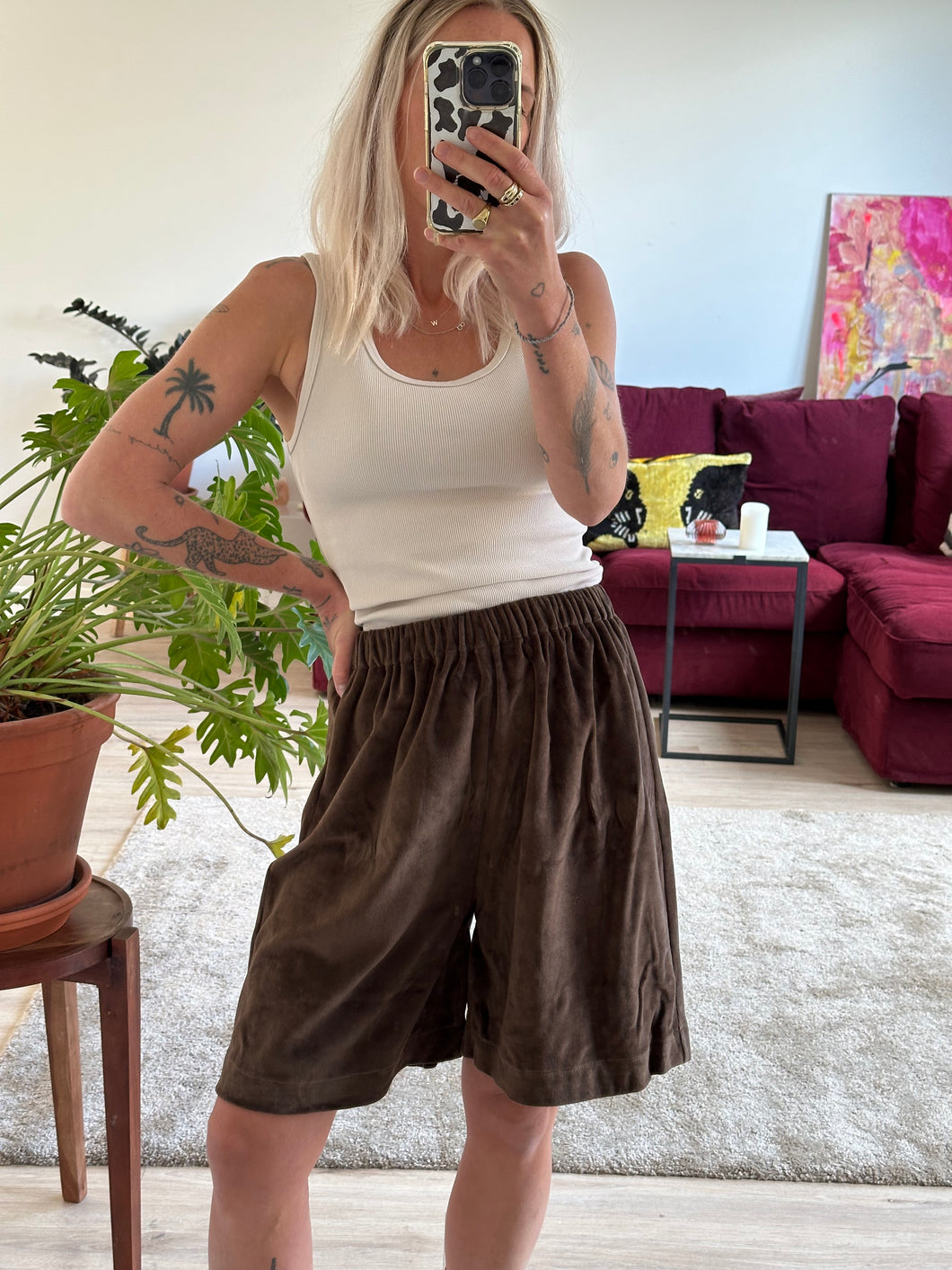 LOU SHORTS - Brown