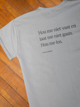 Afbeelding in Gallery-weergave laden, LODxLOIS T-shirt - Hou me los / grey

