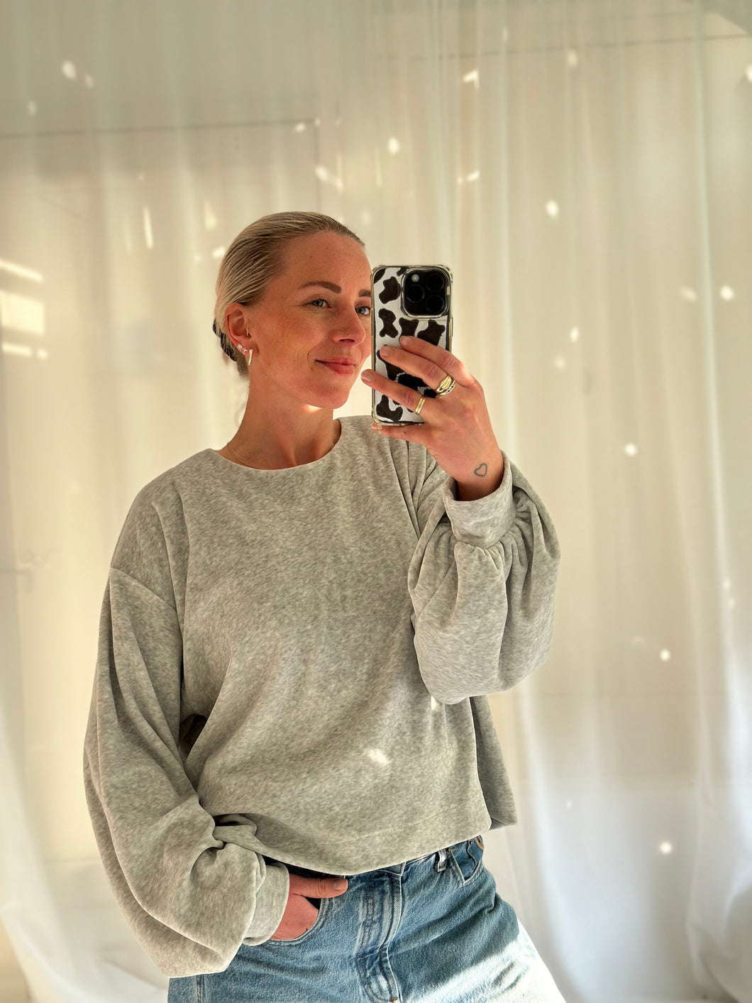 VIDA SWEATER - Light grey