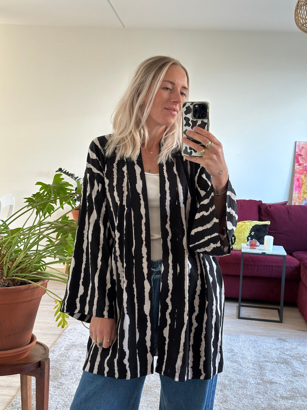 JUNE ROBE - Big stripes